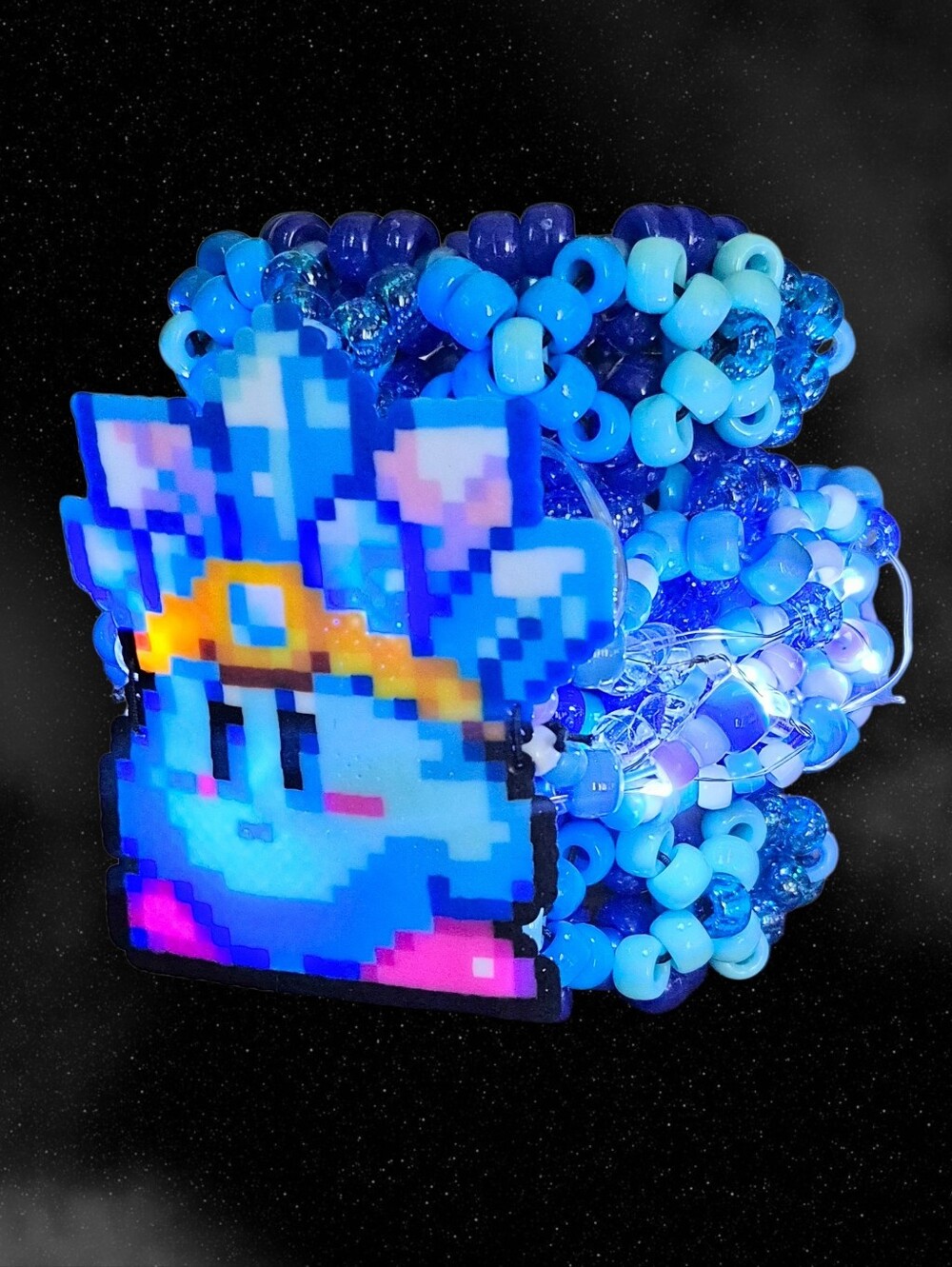 Light Up Rotating Ice Kirby Kandi Cuff
